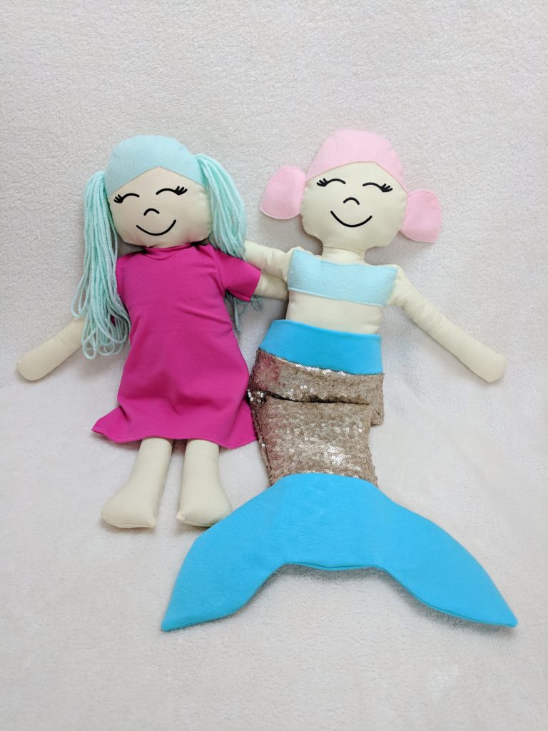 mermaid and regular doll