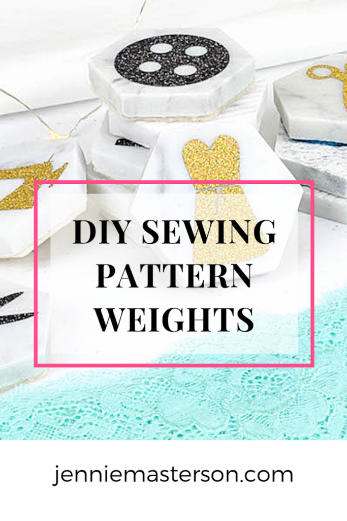 DIY Sewing Pattern Weights With Free SVG - Jennie Masterson