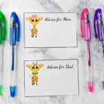 Zoo Party Part 4 of 5: Baby Shower Advice Cards FREE Printable