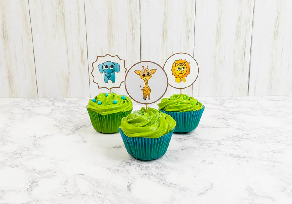 Zoo Party Part 2 of 5: Cupcake Toppers Free Printable