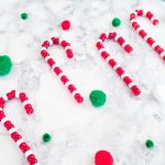 DIY Candy Cane Christmas Ornaments Kids Craft