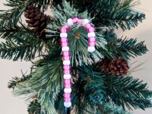 DIY Candy Cane Christmas Ornaments Kids Craft - Jennie Masterson