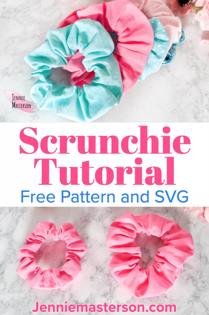 How to Make Easy Scrunchies With a Free Sewing Pattern & SVG - Jennie ...