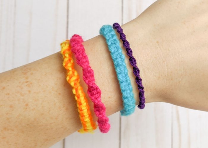 Friendship bracelets.