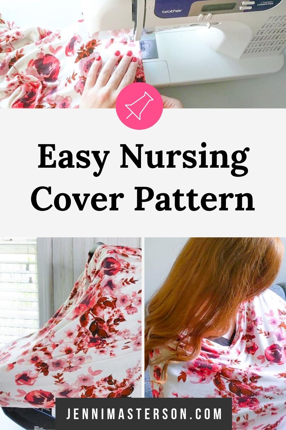 How To Make An Easy Full Coverage Multipurpose Nursing Cover Free   Nursing Cover Pinterest Pin 