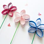 Easy Flowers from Toilet Paper Rolls