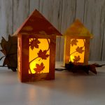 How to Make a Fall Leaf Lantern | Free SVG