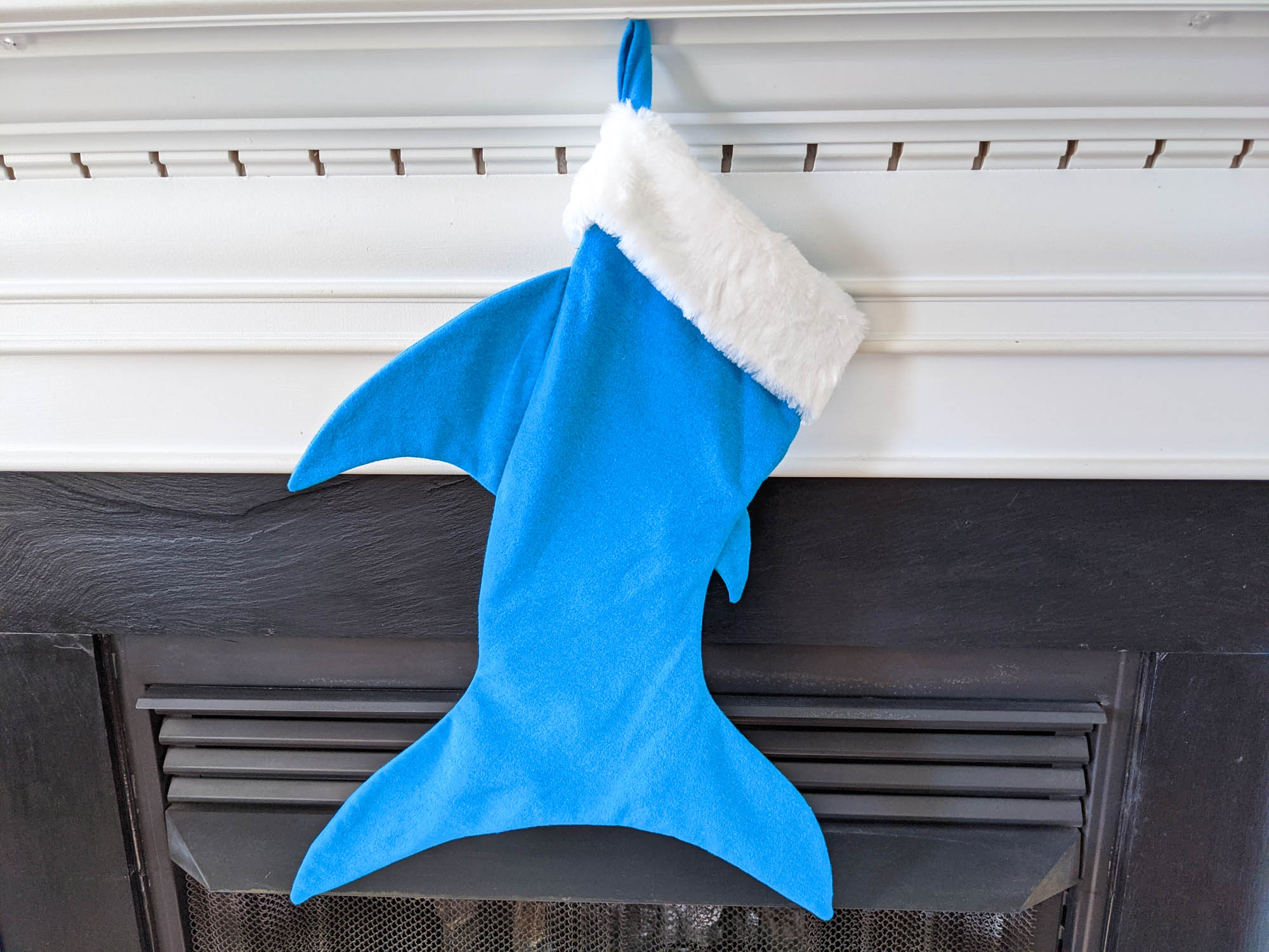 Shark Stocking Sewing Pattern for Christmas