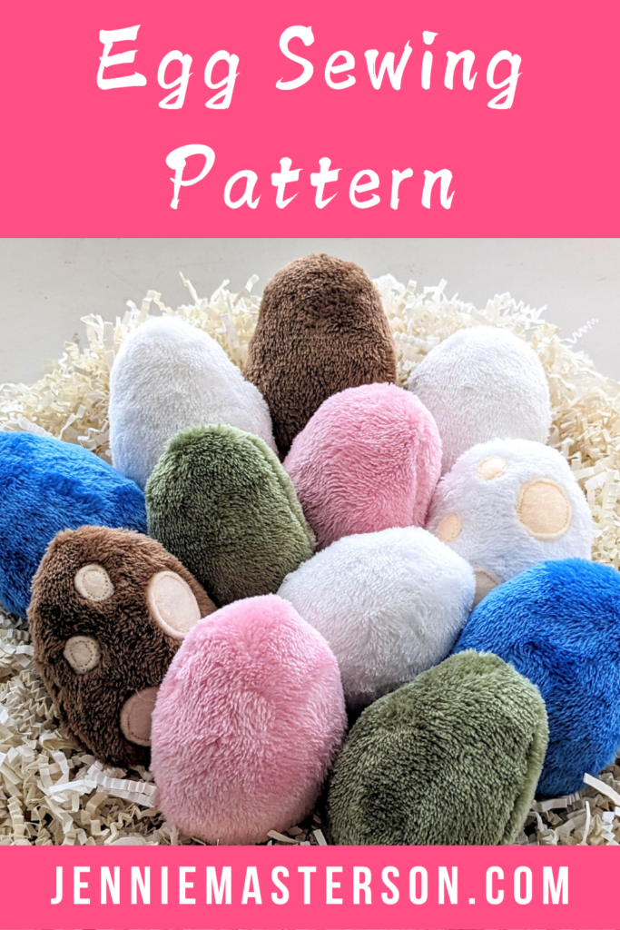 pinterest pin for egg plushies